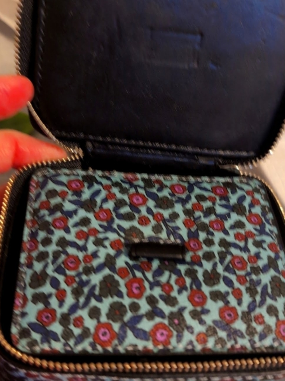 Coach Ranch Floral Travel Jewelry Box Case - Picture 2 of 4